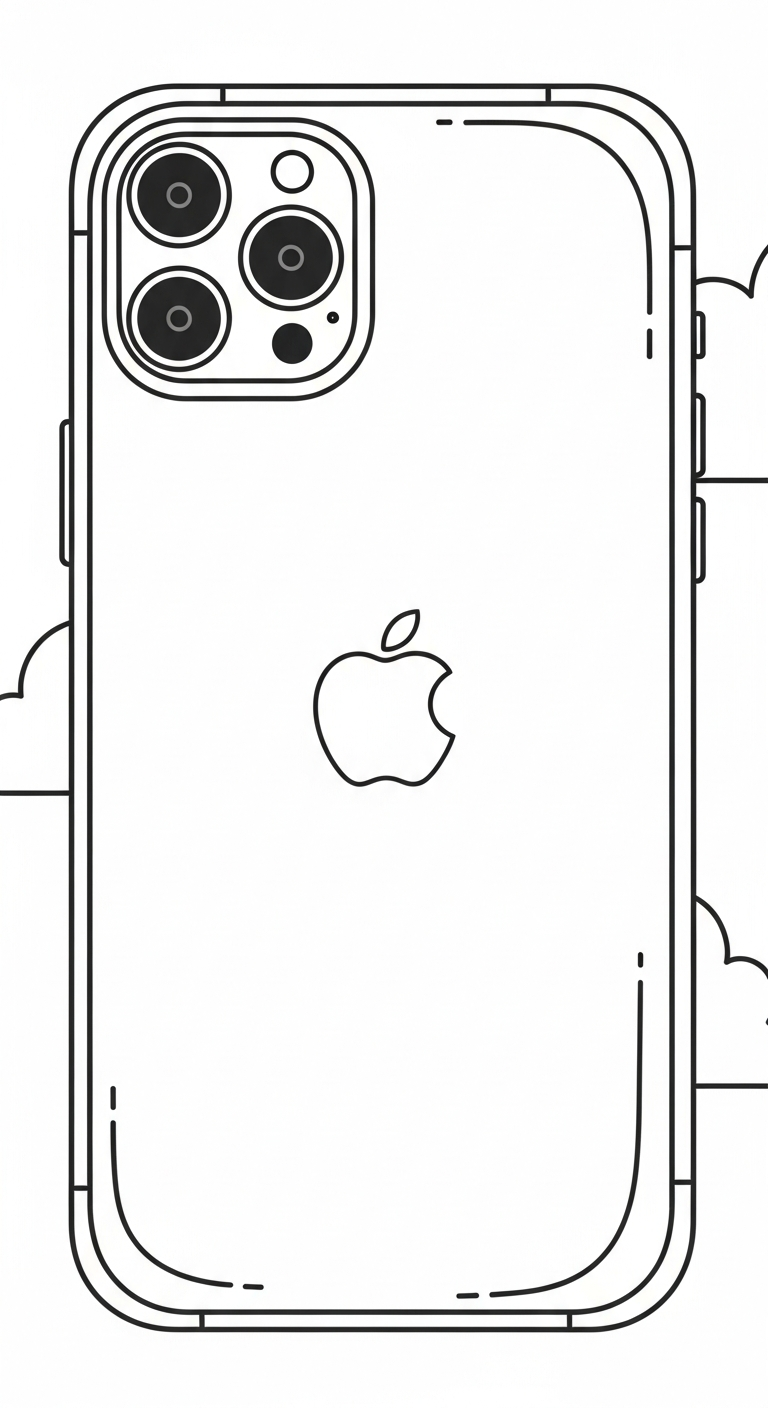 tranh tô màu iphone miễn phí