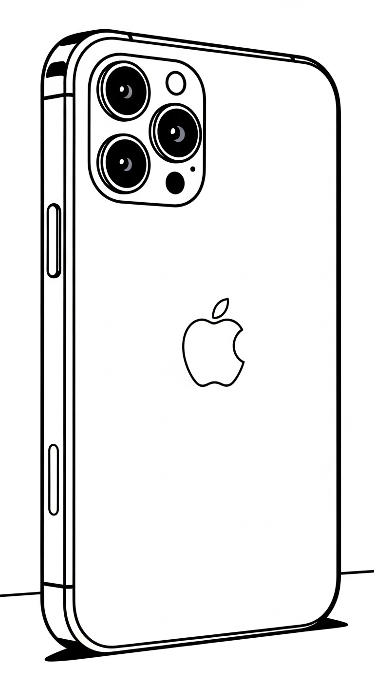in tranh tô màu iphone cho bé 4 tuổi 1