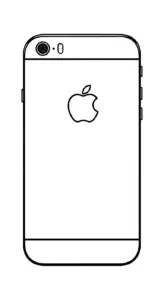 tranh tô màu iphone cho bé 4 tuổi miễn phí