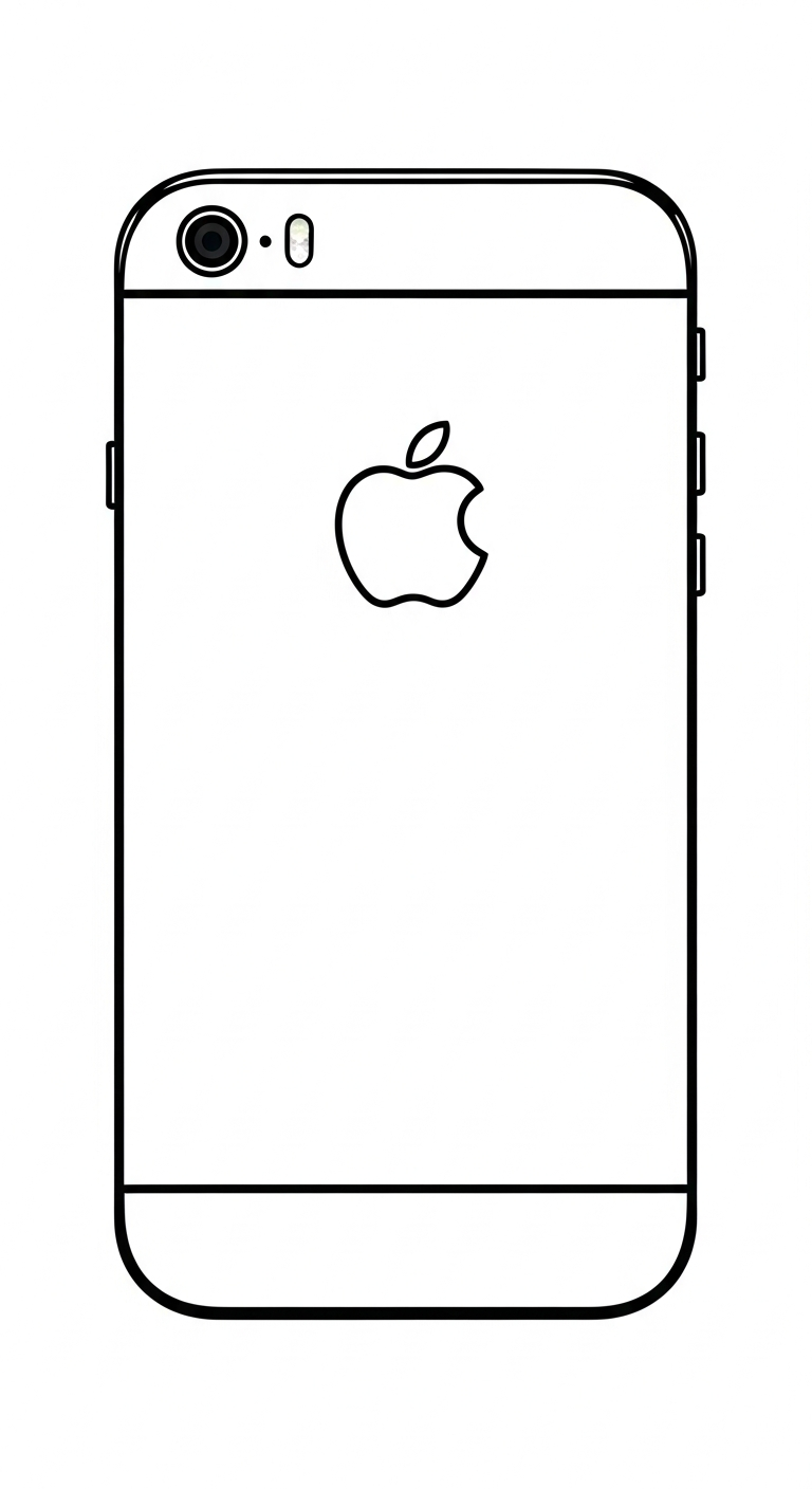 tranh tô màu iphone cho bé 4 tuổi miễn phí