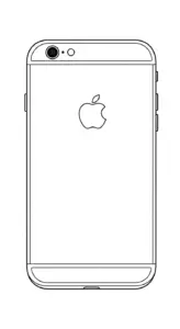in hình tô màu iphone khổ A4