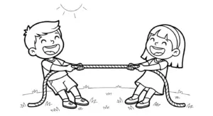 tải tranh tô màu kéo co không mất tiền