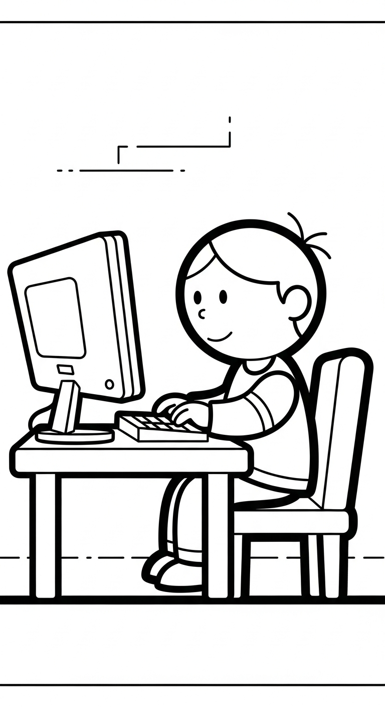 tranh tô màu máy tính cho bé 8 tuổi miễn phí