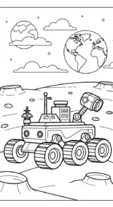 tranh tô màu robot cho bé 3 tuổi