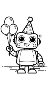 tranh tô màu robot cho bé 7 tuổi