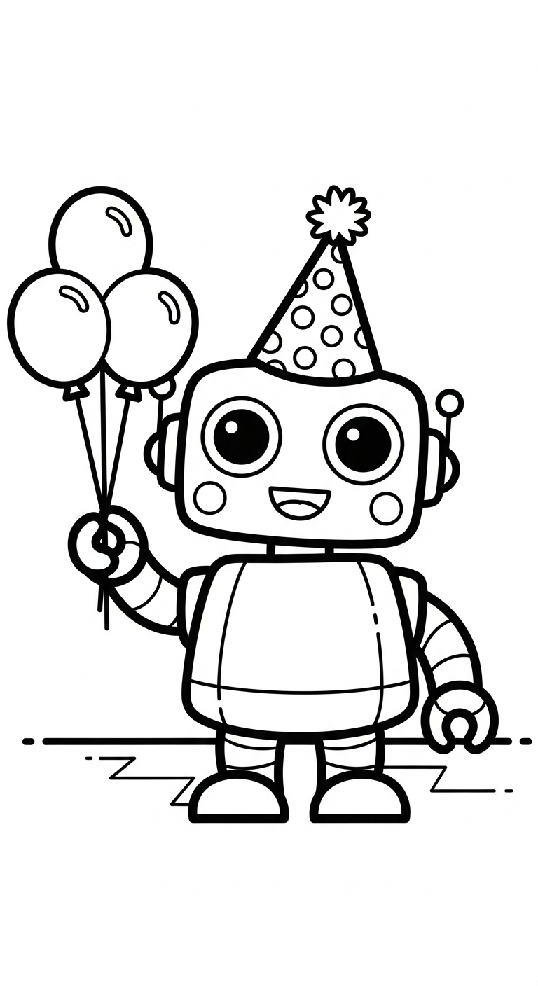 tranh tô màu robot cho bé 7 tuổi