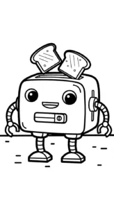 tranh tô màu robot cho bé 3 tuổi miễn phí