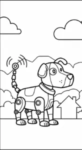 hình tô màu robot cho bé 6 tuổi