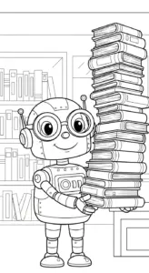tải tranh tô màu robot pdf