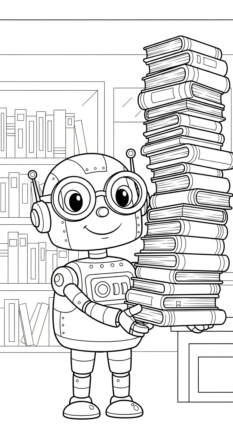 tải tranh tô màu robot pdf 2