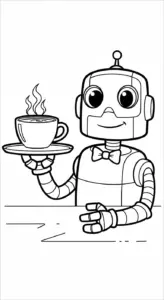 tải hình tô màu robot cho bé 8 tuổi