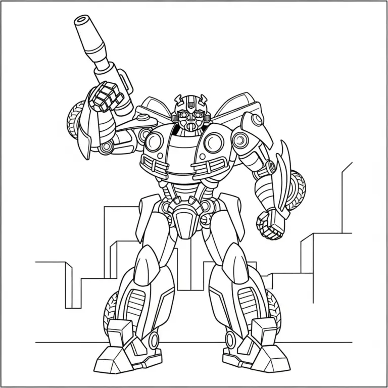 Tranh tô màu Robot