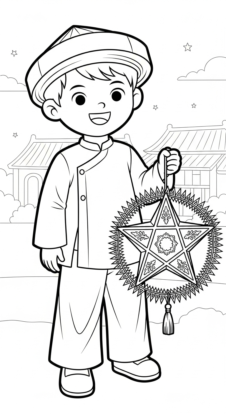 hình tô màu trung thu cho bé 7 tuổi