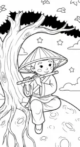 tải hình tô màu trung thu cho bé