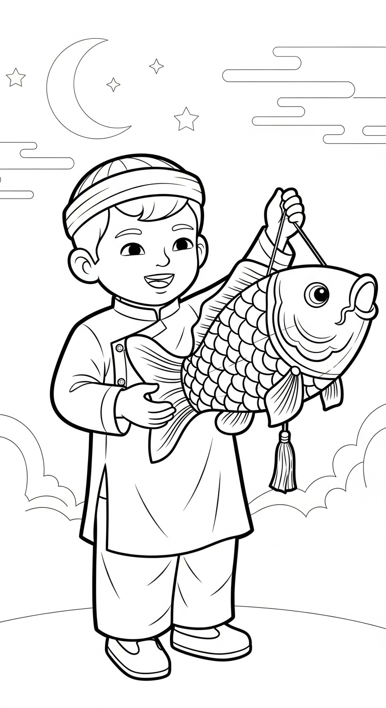 hình tô màu trung thu cho bé 3 tuổi miễn phí
