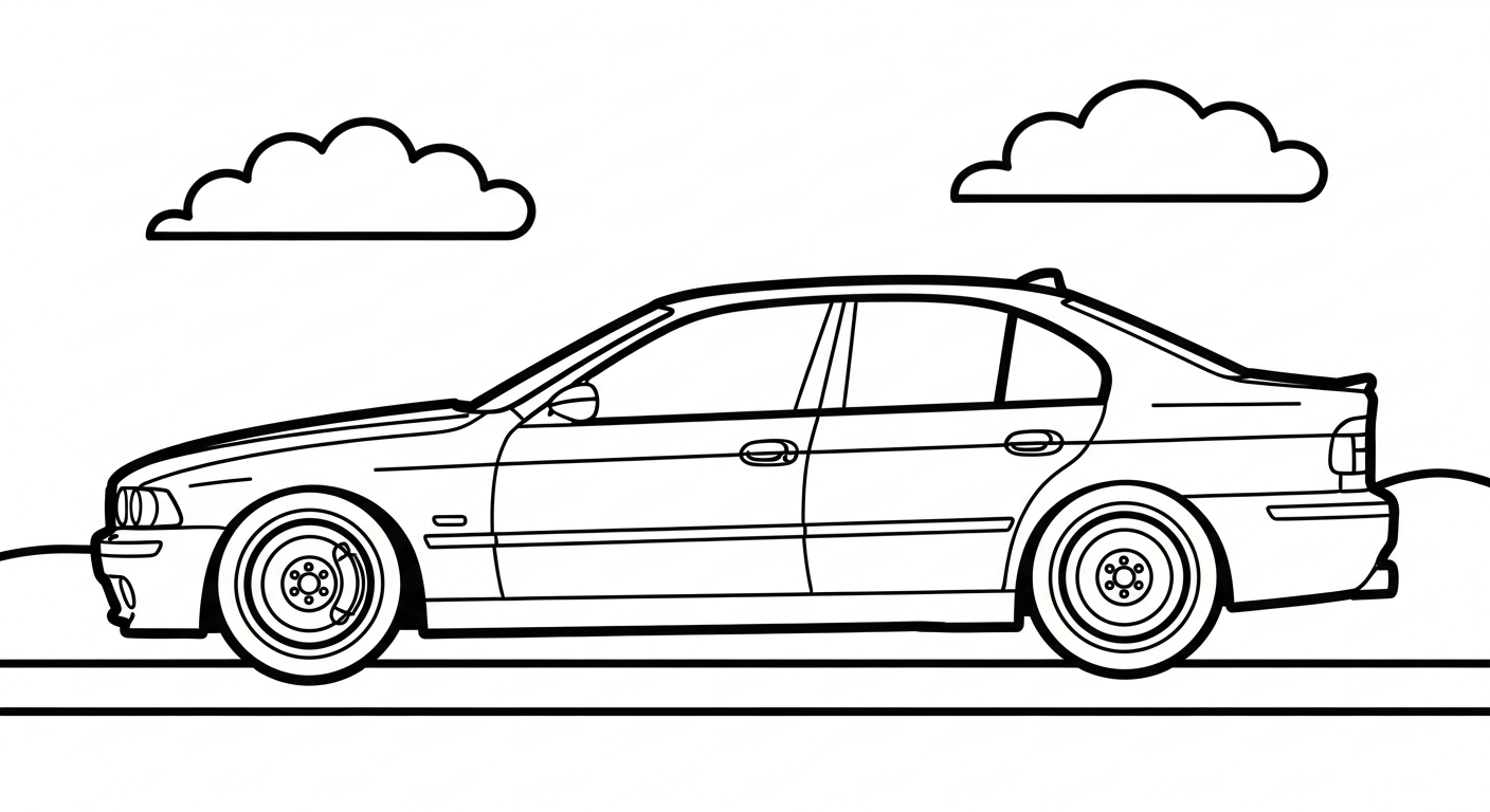hình tô màu xe BMW pdf