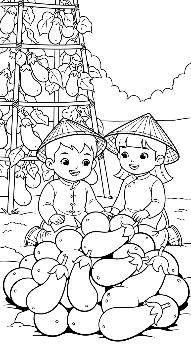 in tranh tô màu tranh tô màu cà tím cho bé 6 tuổi