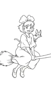 tải tranh tô màu Anime Girl pdf