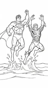 tải tranh tô màu Aquaman