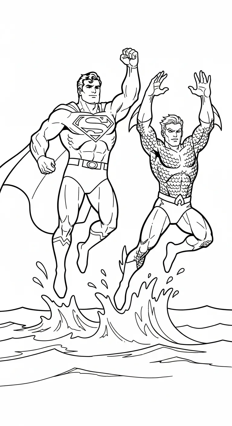 tải tranh tô màu Aquaman