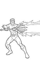 hình tô màu Aquaman cho bé 6 tuổi miễn phí