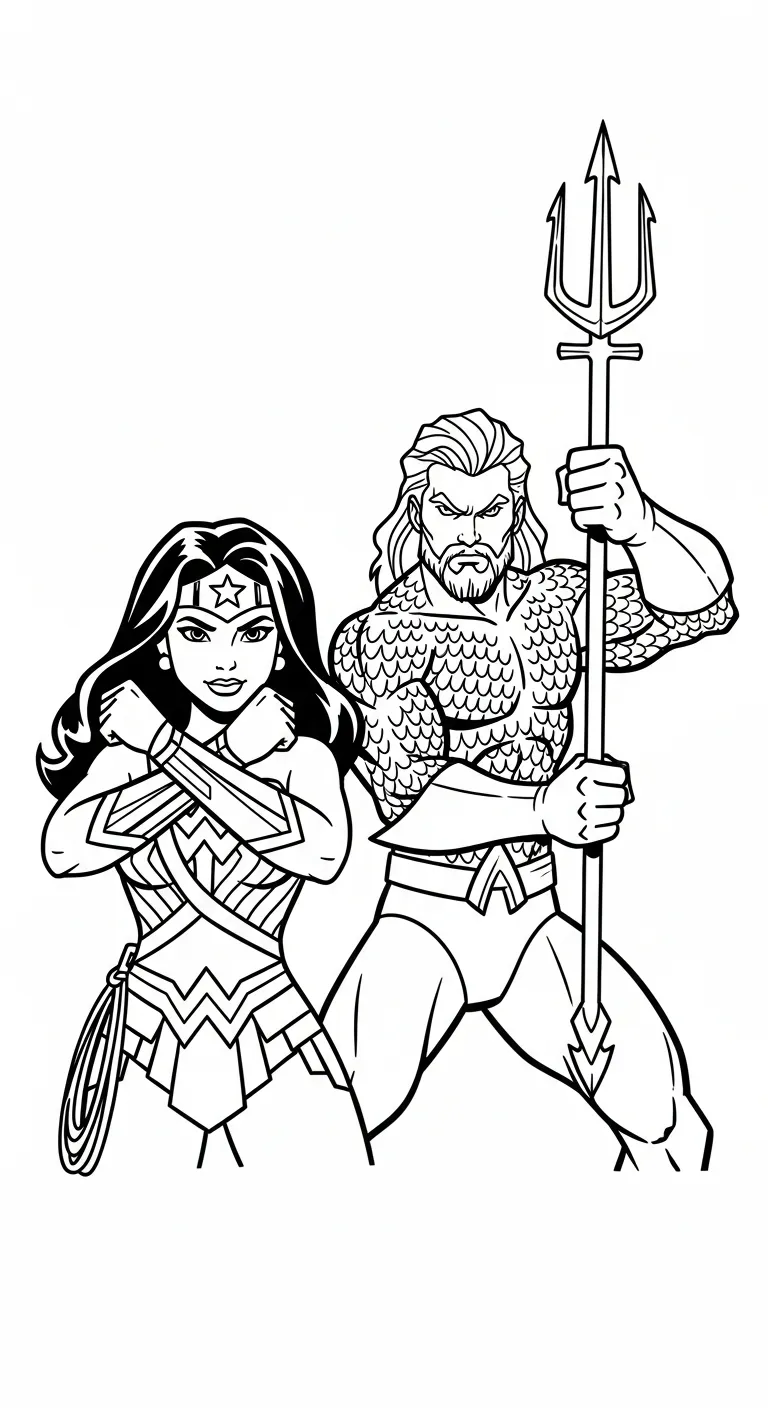 tải tranh tô màu Aquaman cho bé 8 tuổi
