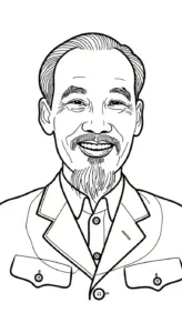 tải tranh tô màu Bác Hồ cho bé 7 tuổi
