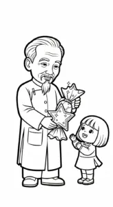 tải tranh tô màu Bác Hồ miễn phí