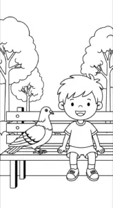 tải tranh tô màu Tranh Tô Màu Chim Bồ Câu cho bé 6 tuổi