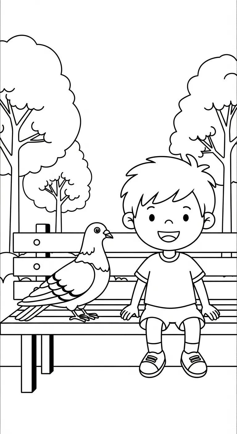 tải tranh tô màu Tranh Tô Màu Chim Bồ Câu cho bé 6 tuổi
