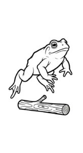 download hình tô màu Con Cóc miễn phí