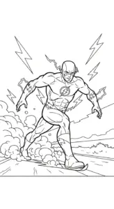 tải hình tô màu Tranh Tô Màu Flash cho bé 5 tuổi