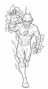 tranh tô màu Tranh Tô Màu Flash cho bé 6 tuổi