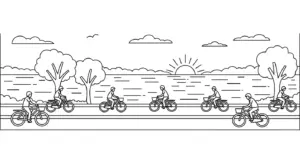 in hình tô màu Tranh Tô Màu Hồ Nước