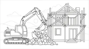 tải hình tô màu Tranh Tô Màu Máy Xúc chất lượng cao