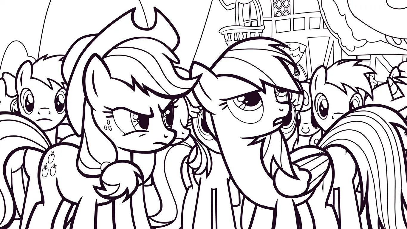 hình tô màu My Little Pony miễn phí