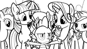 tải file hình tô màu My Little Pony
