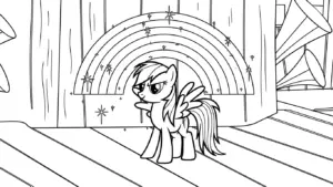 in hình tô màu My Little Pony cho bé