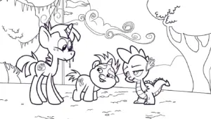 hình tô màu My Little Pony cho bé 7 tuổi