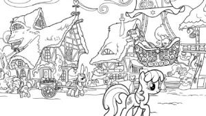 in hình tô màu My Little Pony cho bé 5 tuổi