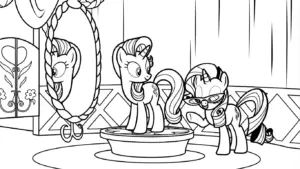 tranh tô màu My Little Pony cho bé 7 tuổi