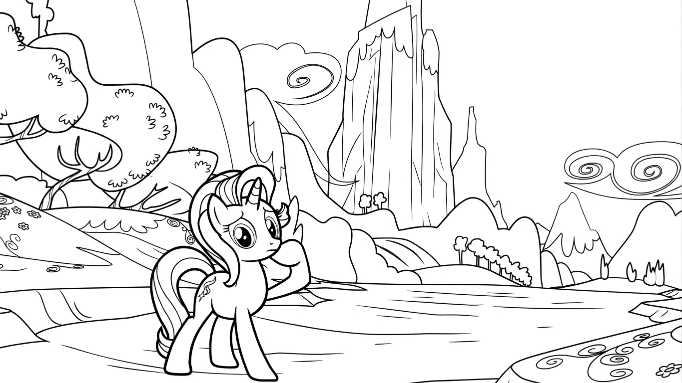 hình tô màu My Little Pony cho bé mới nhất