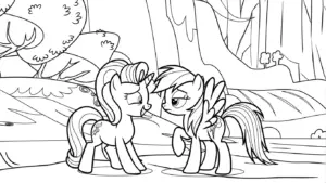 tranh tô màu My Little Pony cho bé 4 tuổi miễn phí