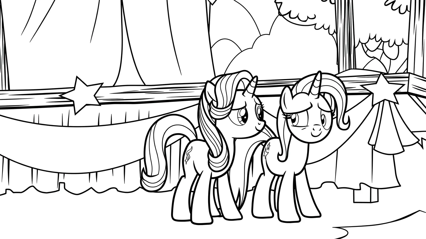 tranh tô màu My Little Pony tập tô