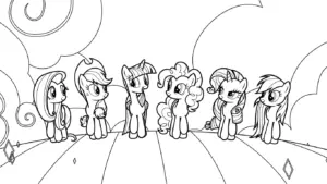 tải tranh tô màu My Little Pony cho bé