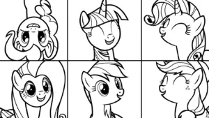 tải hình tô màu My Little Pony