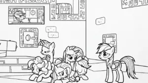 hình tô màu My Little Pony cho bé tải miễn phí