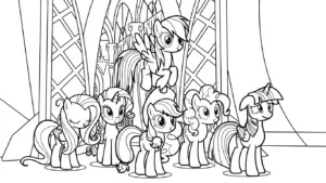 hình tô màu My Little Pony miễn phí