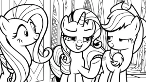 tranh tô màu My Little Pony cho bé