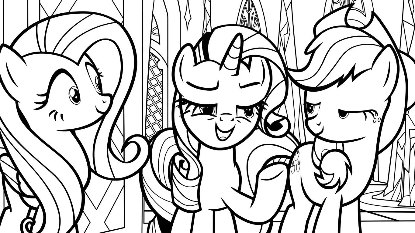 tranh tô màu My Little Pony cho bé